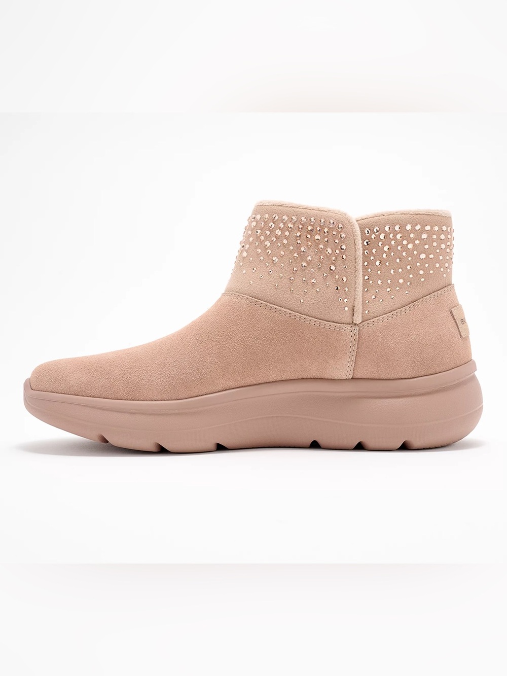Skechers women taupe on the go winter suede boots